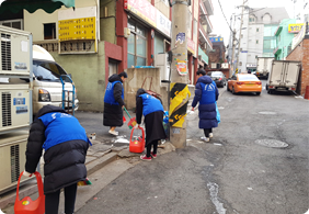 엘로히스트 봉사단 골목길 청소 이미지2