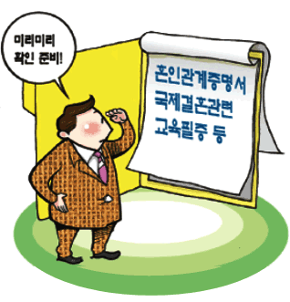 혼인관계증명서, 국제결혼관련 교육필증 등 미리미리 확인 준비! 이미지